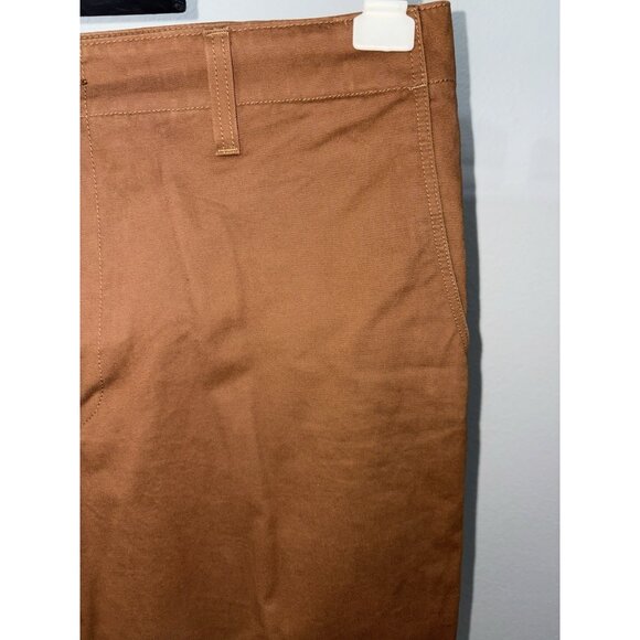 Levi’s Dockers Pants Vintage 90s Y2K Slacks Burnt Orange 100% Cotton Mens 34X29 - Picture 3 of 12